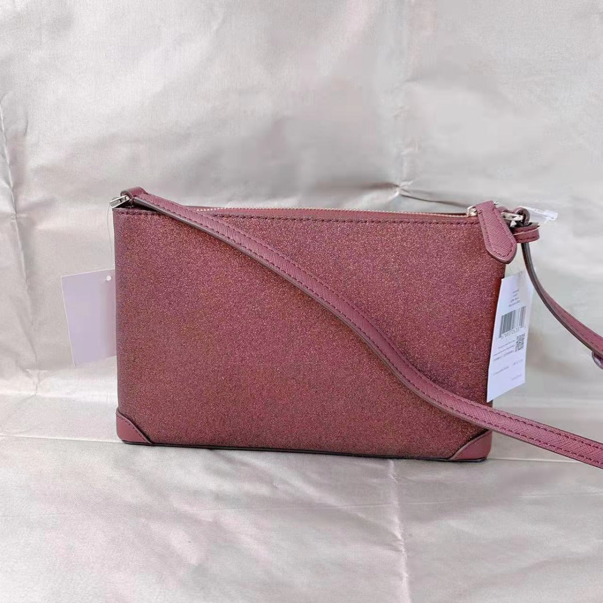 Kate Spade K4624 Glitter Fabric CrossBody Bag In Deep Nova Kate Spade K4624 Glitter Fabric CrossBody Bag In Deep Nova